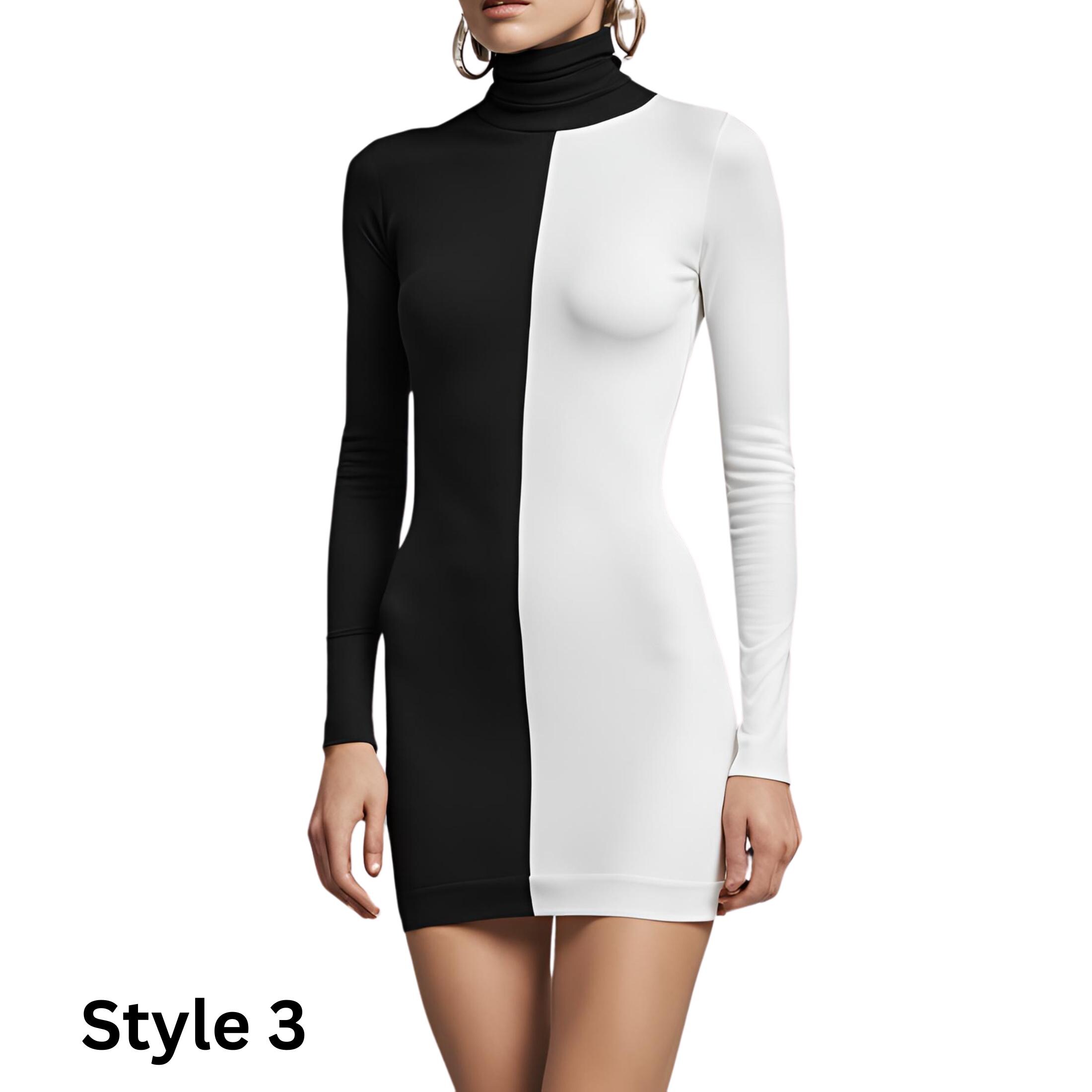 bodycon plus dress Toccin Women's Logan Sweater Dress - Black - Size L