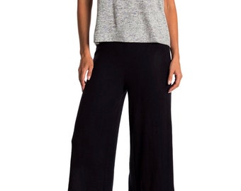 Women yoga pants capris length crop wide leg pants palazzo pants yoga leggings crop