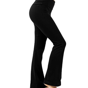 bootcut foldover yoga pants