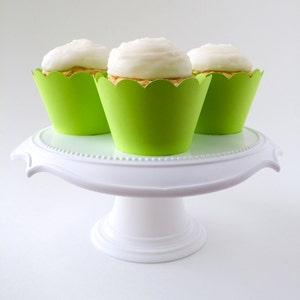 Spring Wedding CLEARANCE Spring Baby Shower Ready To Ship Summer Wedding 12 Jade Green Cupcake Wrappers \u2013 Standard Sized Set of 12