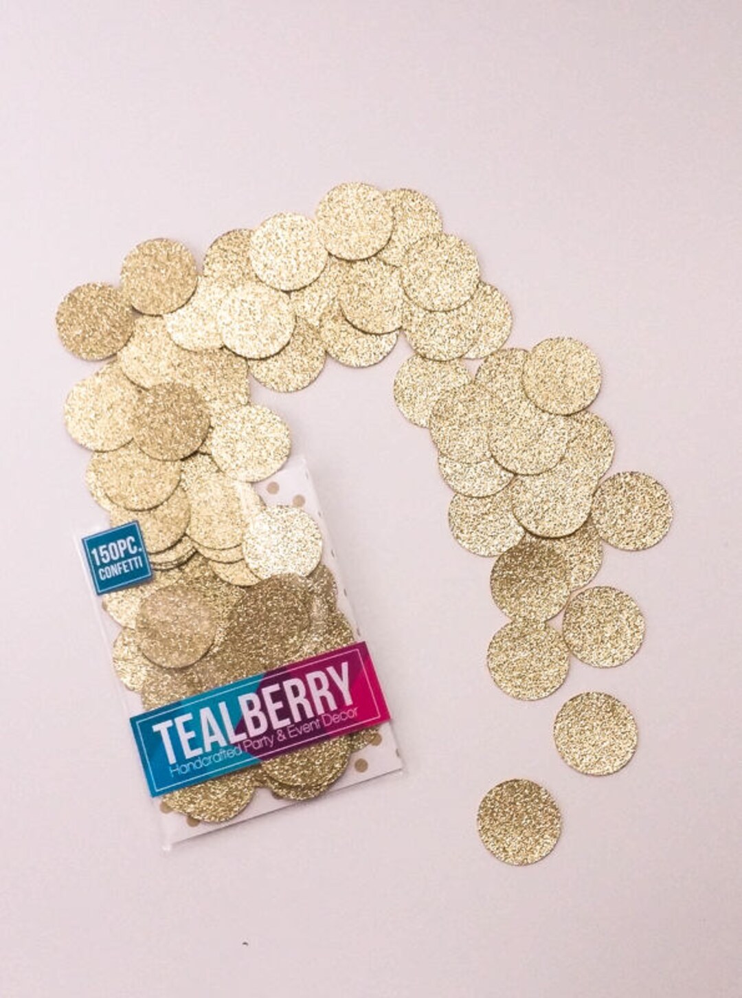 150 Piece Gold Glitter Confetti 1 Circles Gold - Etsy