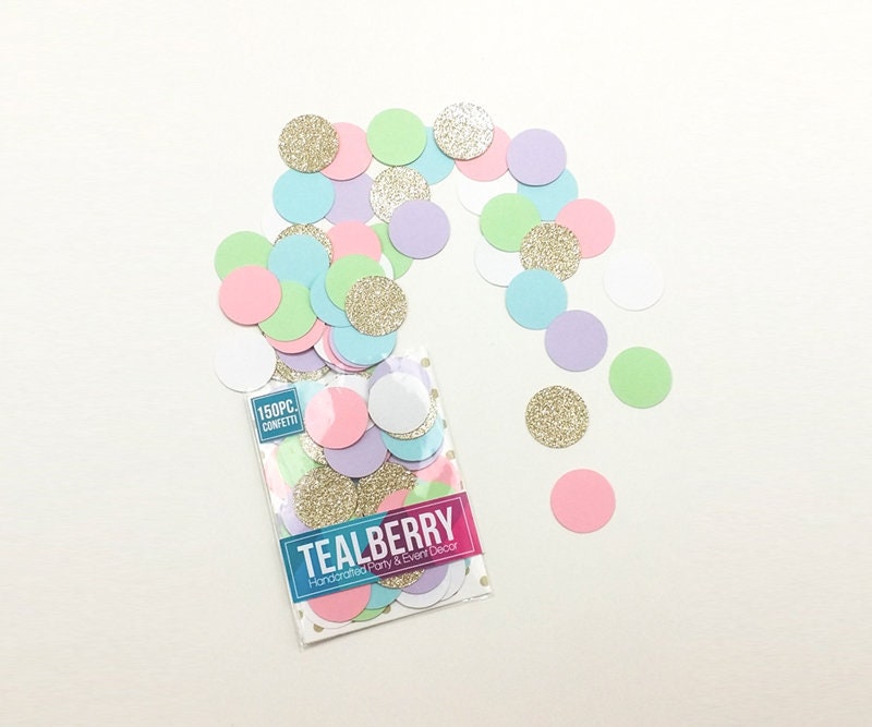 Unicorn Confetti Circles 150 Piece 1 Circles Circle Cutouts Paper Confetti Unicorn Party Confetti Spring Confetti Ready to