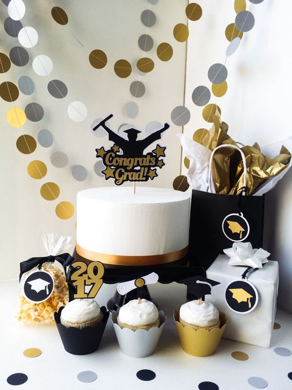 Pastel de graduación Topper Felicidades Grado 1 Cake - Etsy México