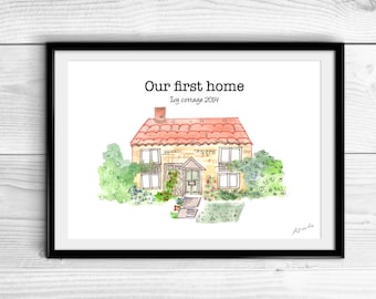 Personalised house portrait