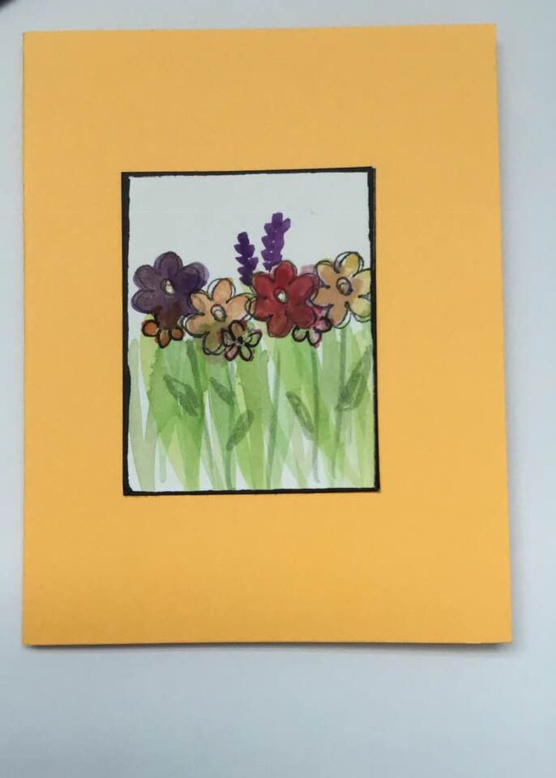 8 Watercolor Floral Handmade Notecards / Floral Greeting Cards ...