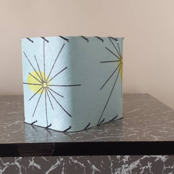 1950's Style Atomic Fibreglass Square Lamp Shade.