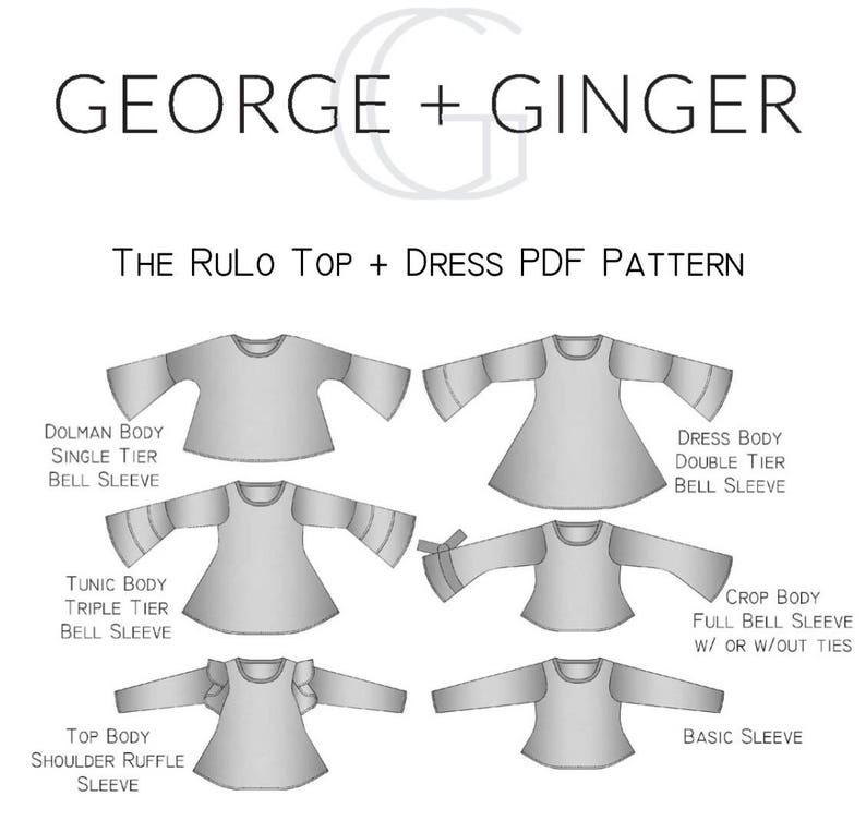 The RuLo Top and Dress PDF Sewing Pattern image 2