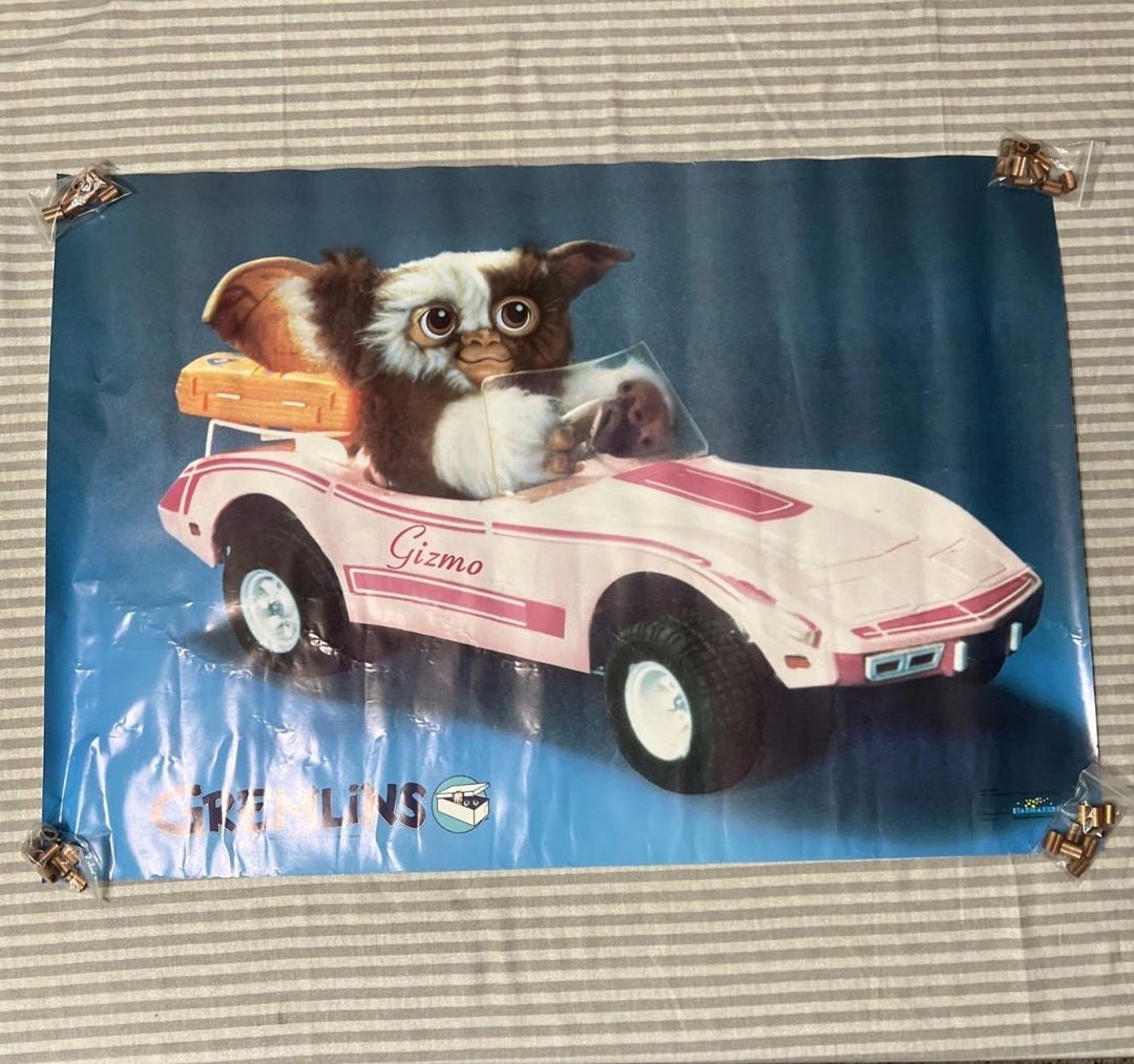 Gremlins Original Vintage Poster 1984 *starmakers* Gizmo 22” X 32