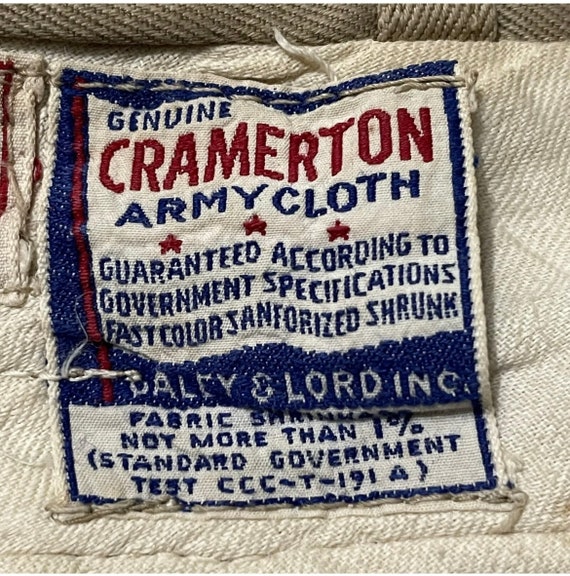 Vintage Galey & Lord Cramerton Army Cloth Jodhpur… - image 8