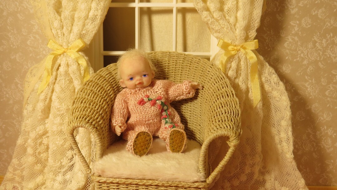 OOAK Miniature Dollhouse Toddler Girl Doll Artist Handmade Etsy