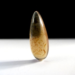 Sumatra Blue Amber Cabochon ~ West Kalimantan, Indonesia ~ 30mm x 12mm x 5.6mm depth
