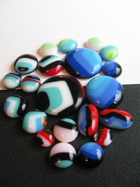 Dichroic Glass Cabochons