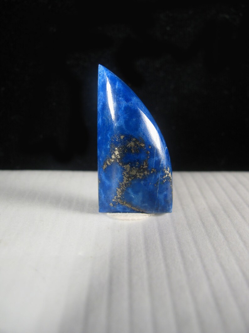 Lapis Lazuli Cabochon ~ 25mm x 13mm x 3-5mm depth ~ 12 carats