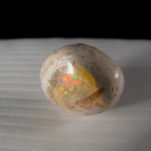 Mexican Opal Cabochon ~ 15mm x 13mm width x 6mm depth
