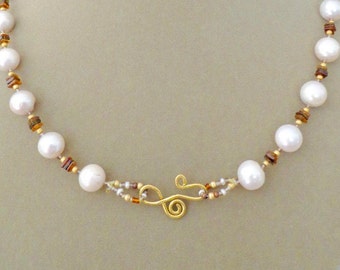 Dainty Pearls Necklace Amazon Tiny Seed Pearl Layered Chain