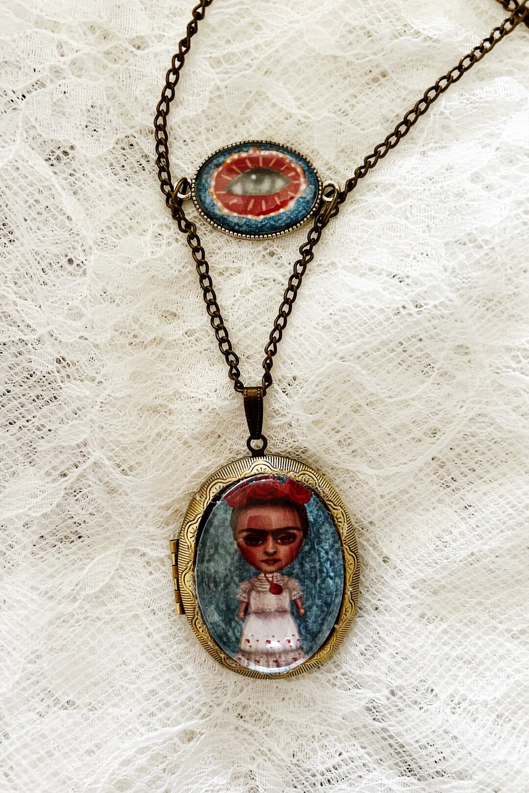 Frida Fortune Teller Necklace Etsy
