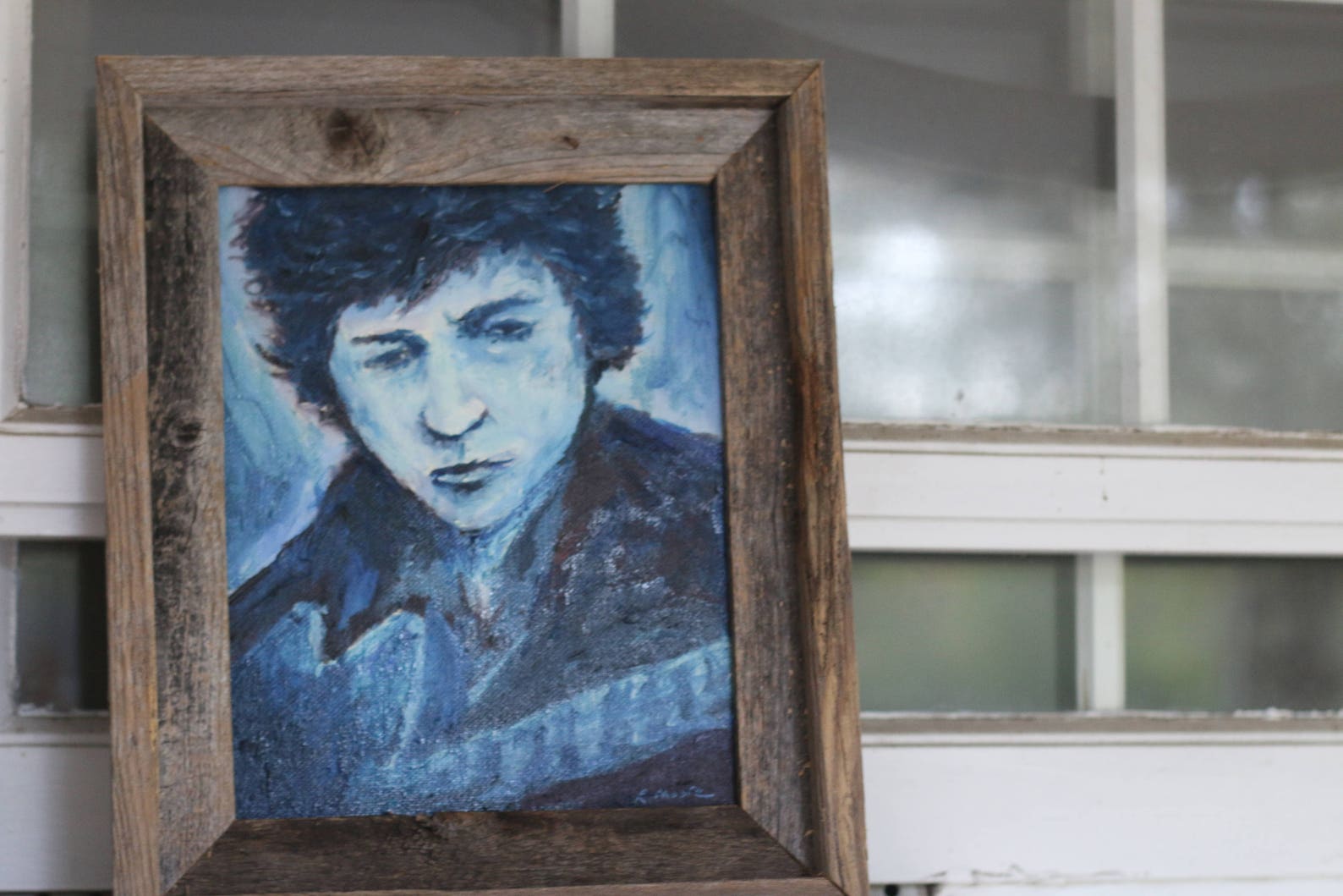 Bob Dylan Original Monochromatic Oil Painting Etsy
