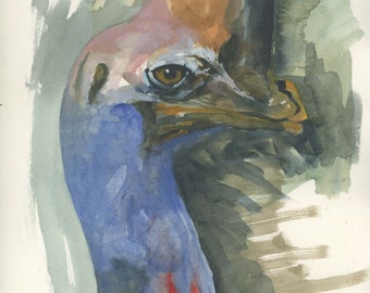 Painting of a Prehistoric Bird