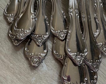 ROSEMERE Imperial Intl IIC Flatware Japan Korea Roses Glossy