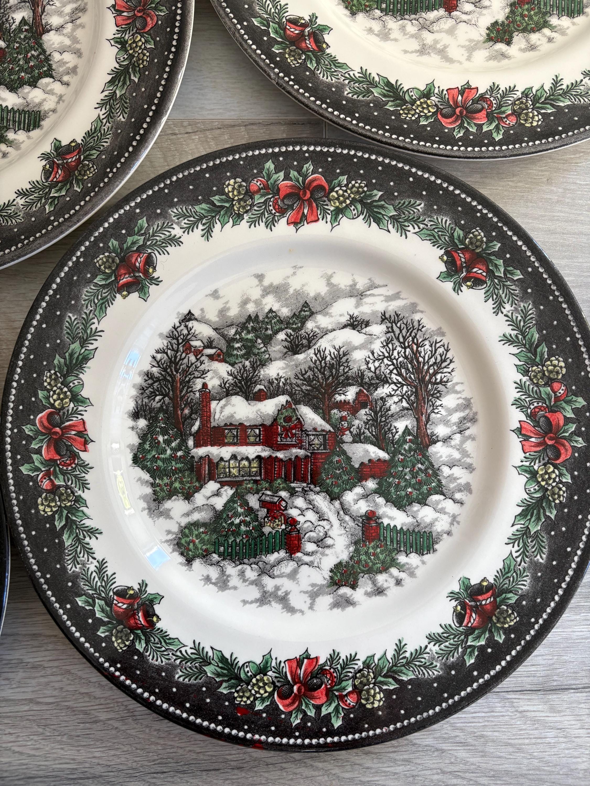 Christmas Holiday ROYAL STAFFORD Dinner Plate - Etsy