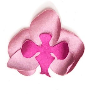 Orchid Template - Paper flower template - Party decoration and gift - DIY Cloth lined paper orchid tutorial - SVG, pdf, png - Cut files
