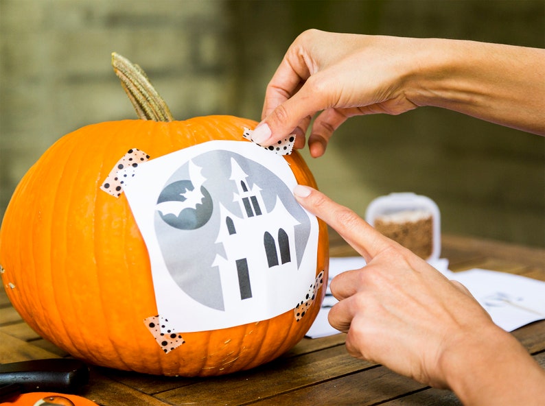 Jack O Lantern Templates Carving Pumpkin Stencils 12 Desings PDF Direct Download imagem 2