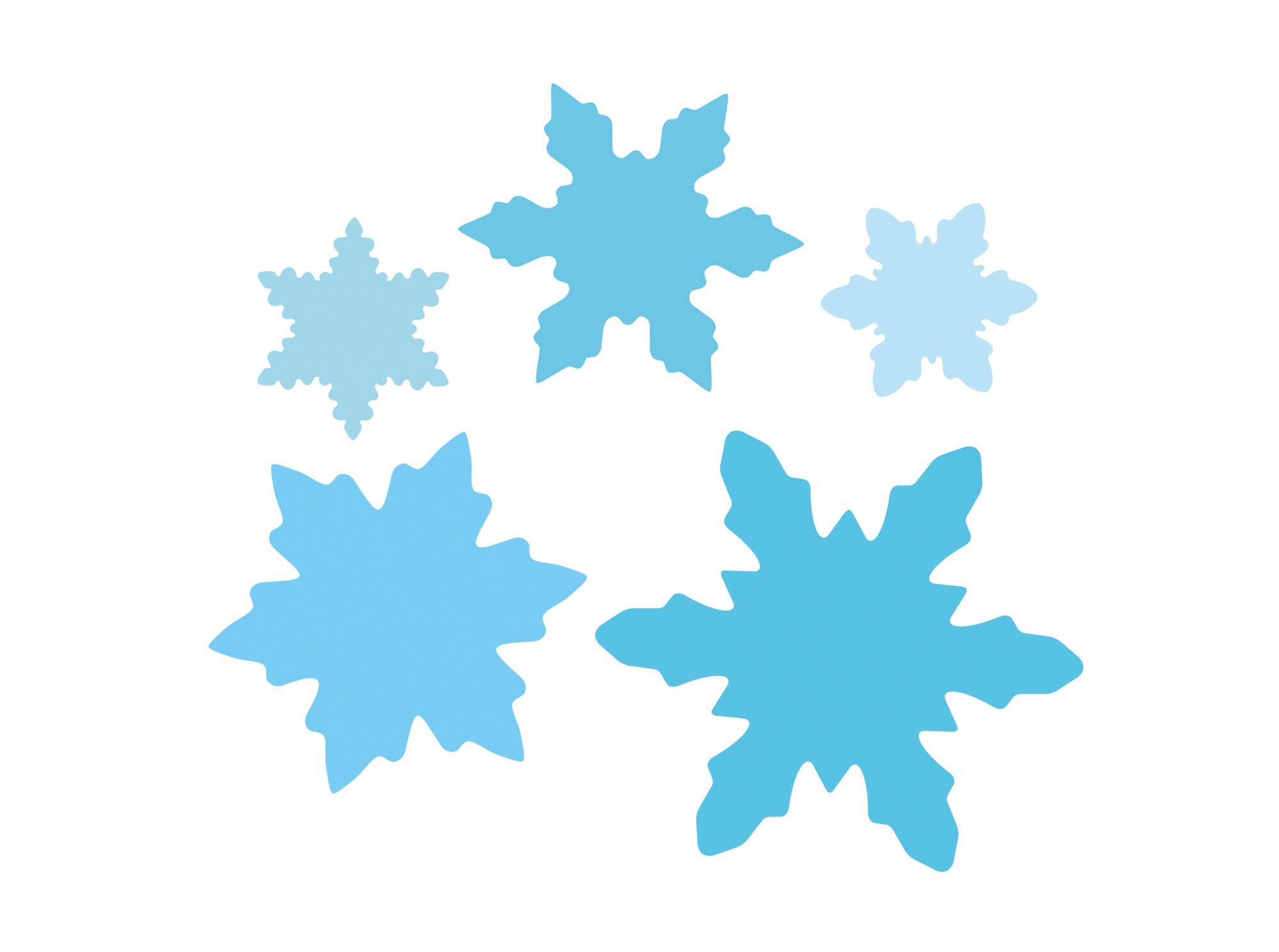 Snowflake Frozen Decoration Template - Model 3 - Cricut - Silhouette ...