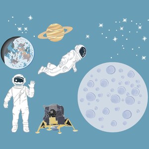 To The Moon Model Clipart - Sticker - Scrapbooking - Space Diorama - Bildungsmaterial und mehr - PNG, SVG - Download