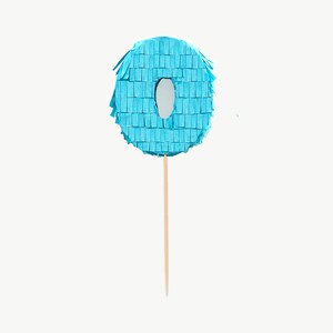 Plantillas para hacer una piñata numero 0 - Numero 0 3D - Decoración de Fiesta -PDF, EPS, SVG - Descarga directa