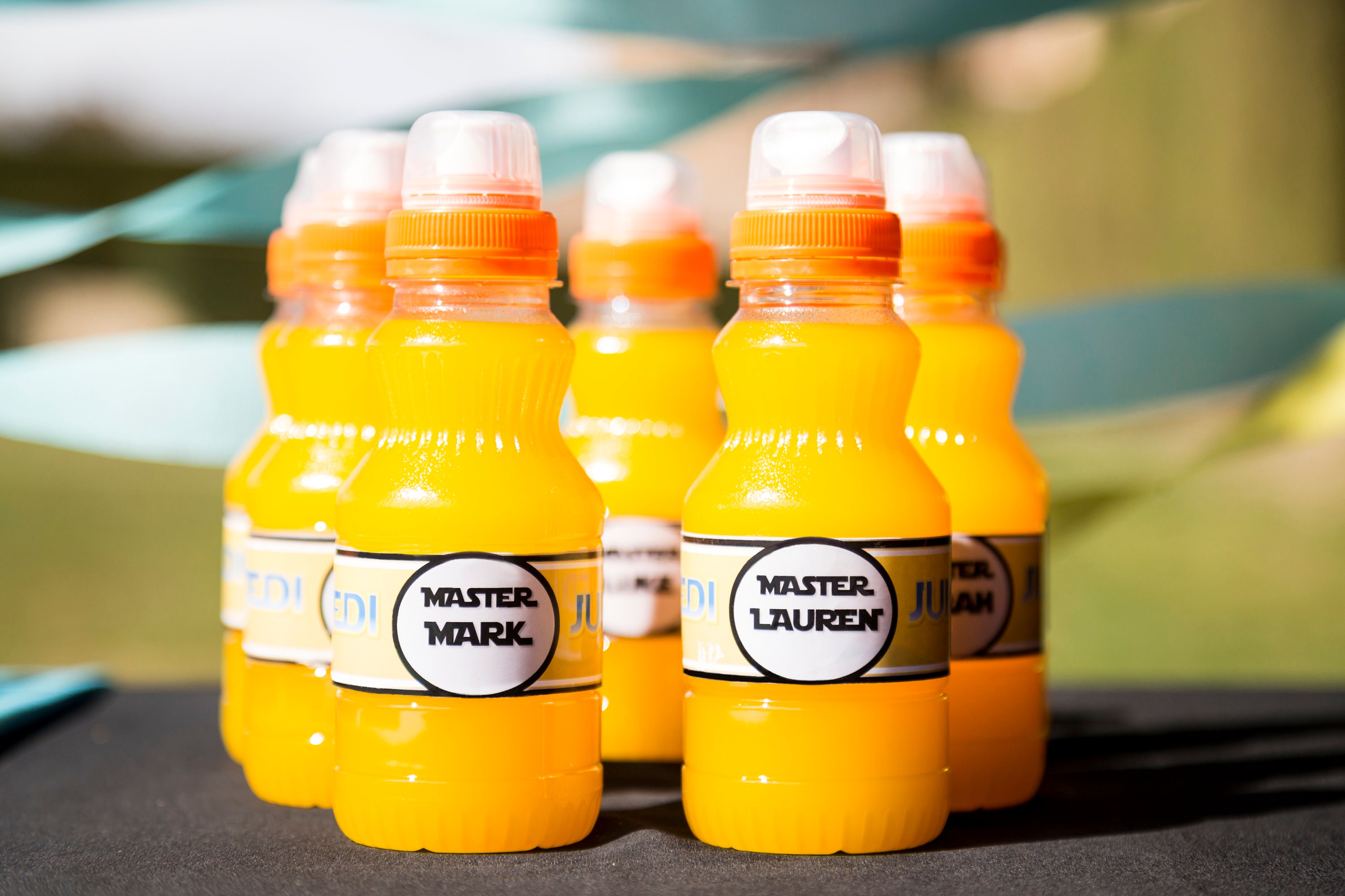 Custom Bottle Stickers for Star Wars Party Jedi Juice Labels Star Wars ...