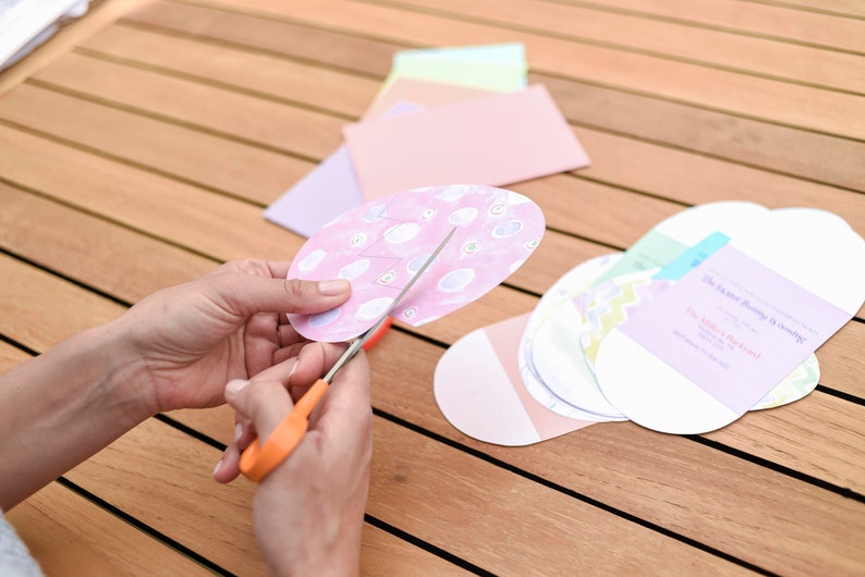 Interactive Painted Egg Easter Invitation - Custom Invitation - Instant Download - Edit Online - PDF, JPG, PNG image 5