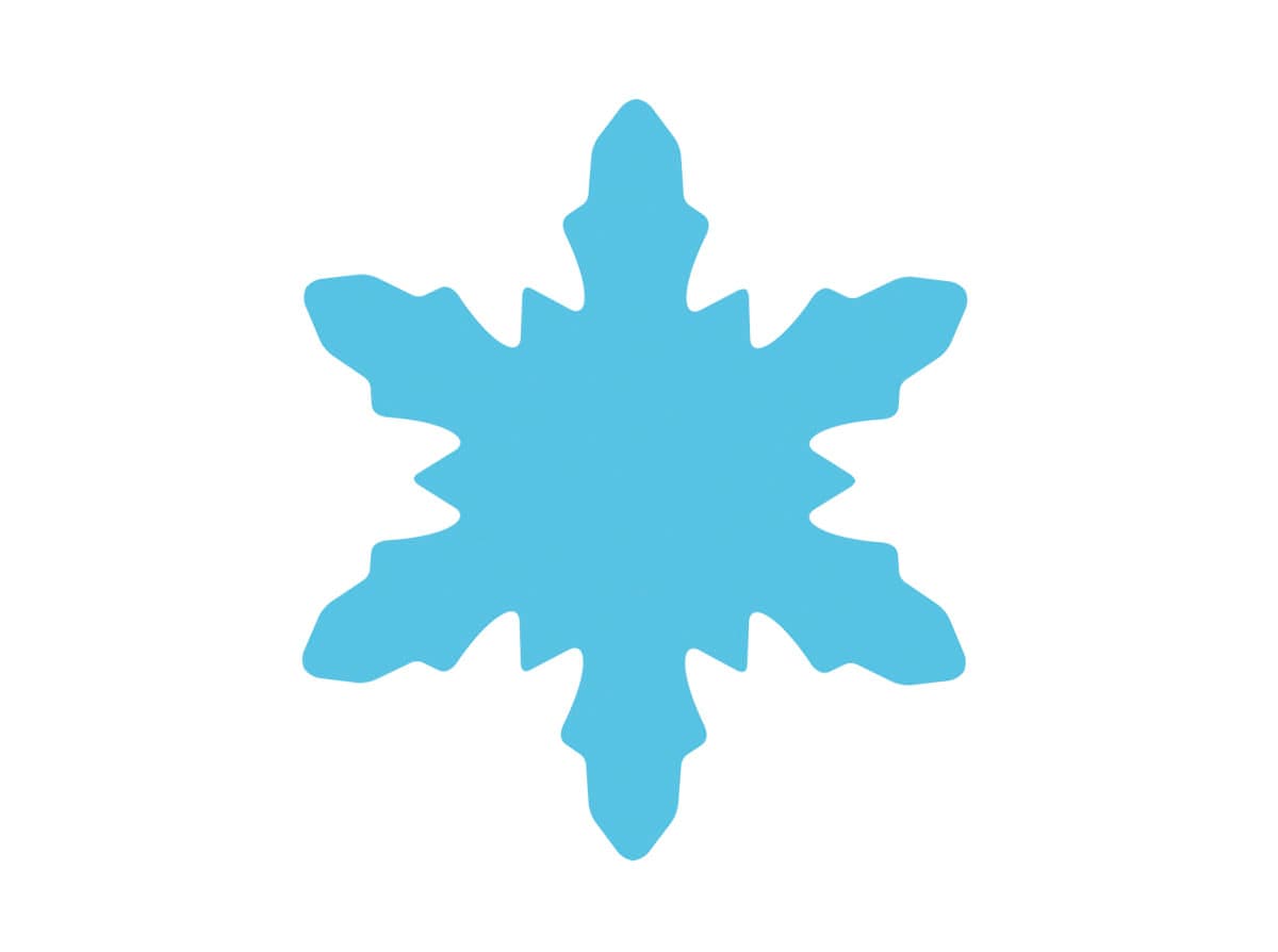 snowflake frozen decoration template cricut silhouette etsy