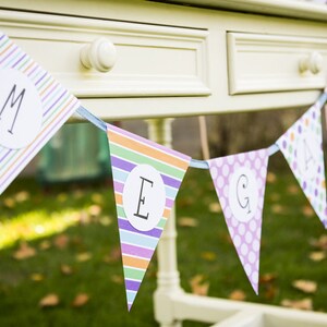 Classic Bunting - Party banner printable - PDF - Cutting files