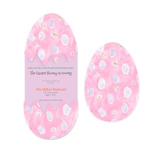 Interactive Painted Egg Easter Invitation - Custom Invitation - Instant Download - Edit Online - PDF, JPG, PNG image 1