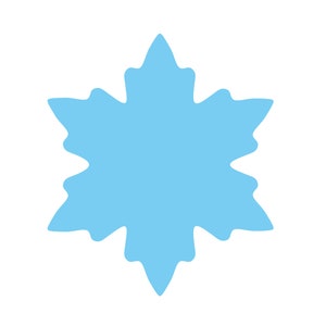 Snowflake Frozen Dekorationsvorlage - Model 4 - Cricut - Silhouette Schnittdateien - Pdf, DXF, EPS, SVG - Download
