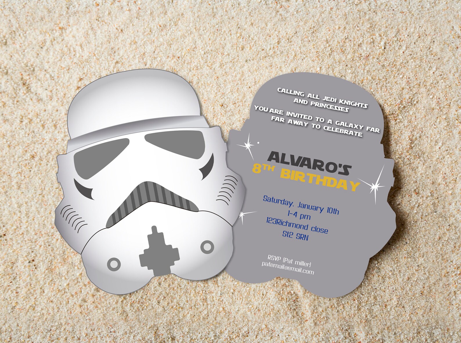 Stormtrooper Invitation Custom Direct Download PDF Star Wars Party ...