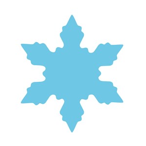 Snowflake Frozen decoration template - Model 2- Cricut - Silhouette cutting files - Pdf, DXF, EPS, SVG - Download