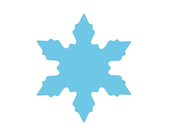 Snowflake Frozen Decoration Template Model 2 Cricut - Etsy Norway