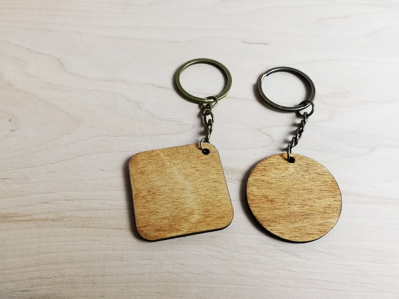 Custom Keychain With Business Logo Engraved Keyring With Etsy