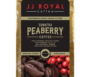 JJ Royal Sumatra Peaberry (Ground Coffee), 100 Gram
