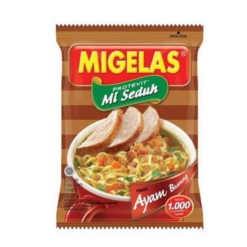 MIGELAS Protevit Mie Instant, 28 grams Onion Chicken