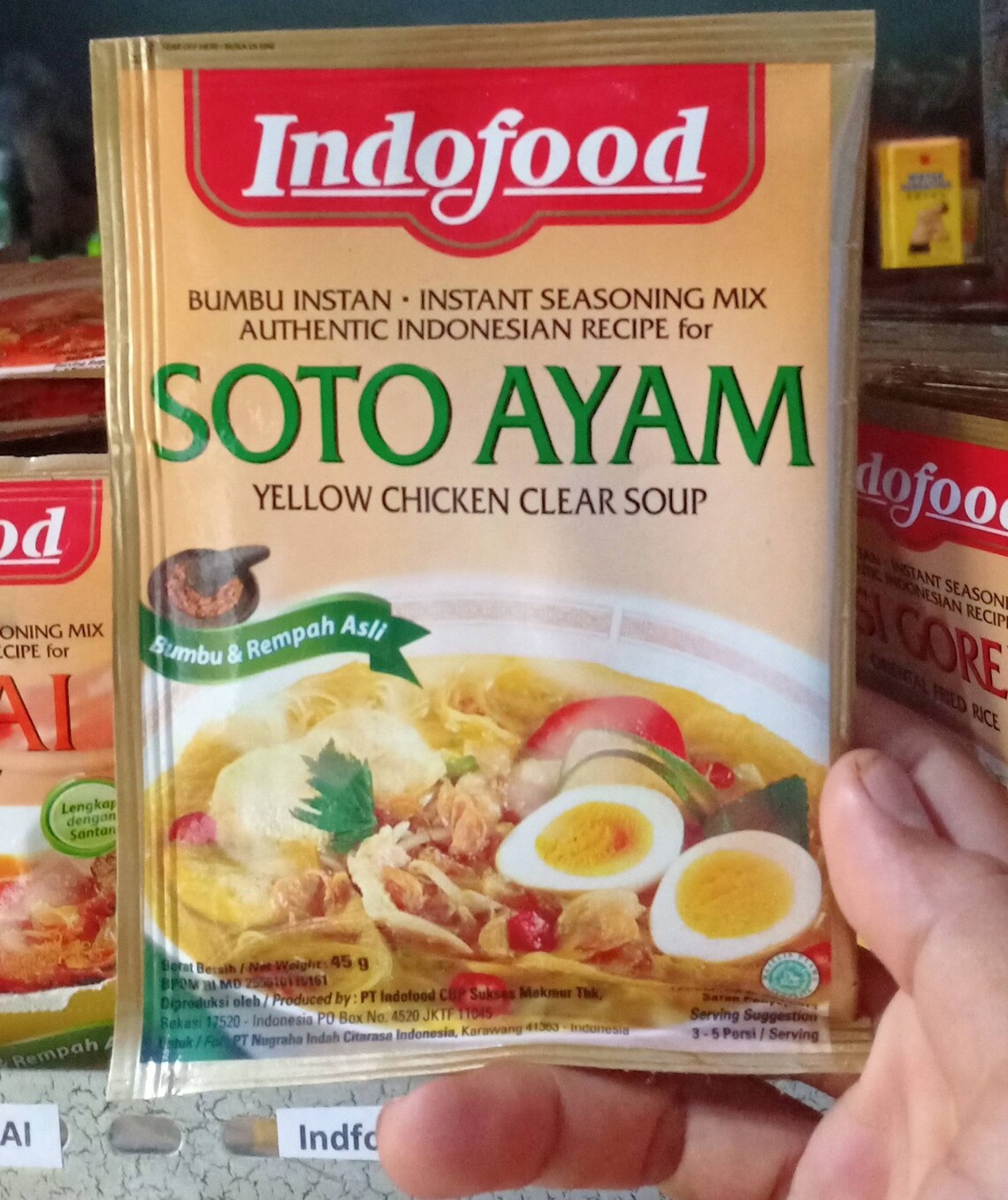 Indofood Soto Ayam Yellow Chicken Clear Soup 45 Gram Etsy