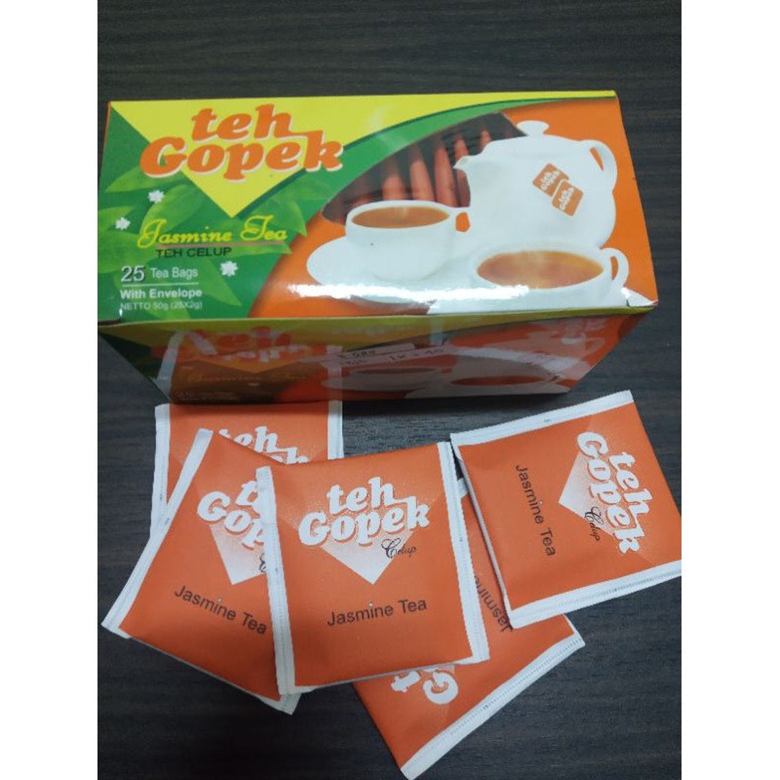 Teh Gopek Jasmine Tea Bags 25-ct With Envelope 1.76 Oz - Etsy UK