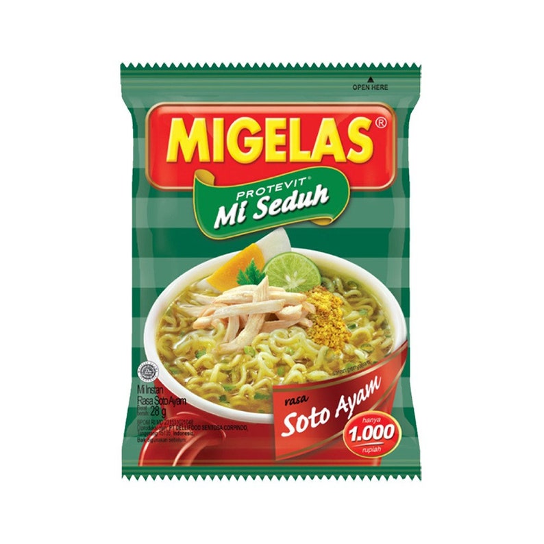 MIGELAS Protevit Mie Instant, 28 grams Chicken Soto