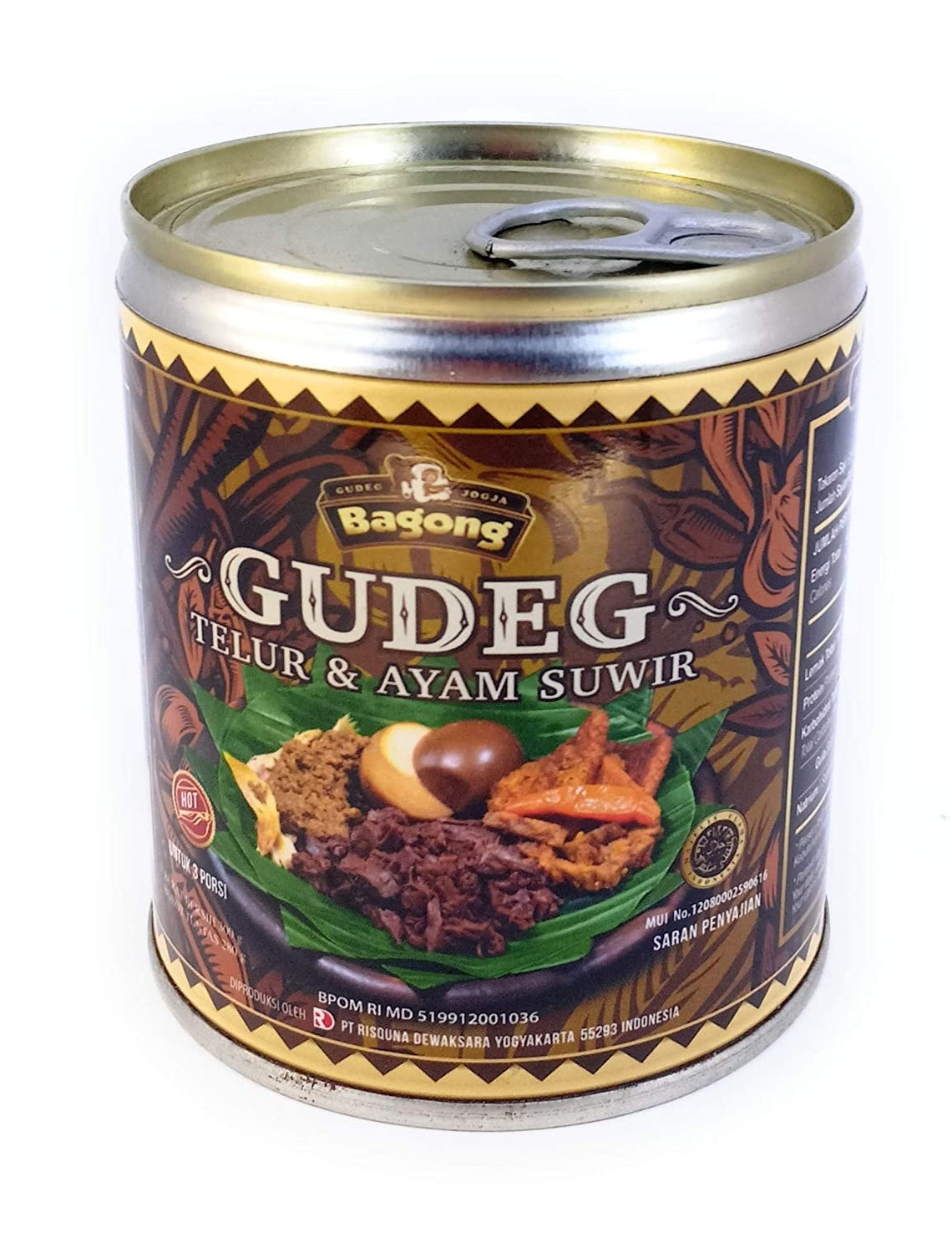 Bagong Gudeg Kaleng Yogyakarta Yu Djum Canned, 300 Gram - Etsy