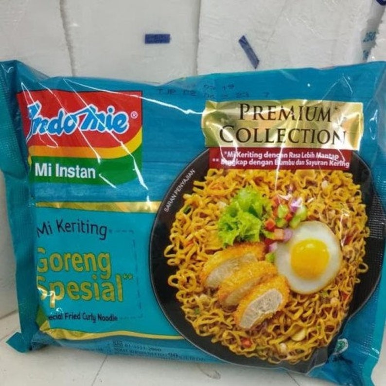 Instant Noodles Indomie Mie Curly Premium Collection goreng Special
