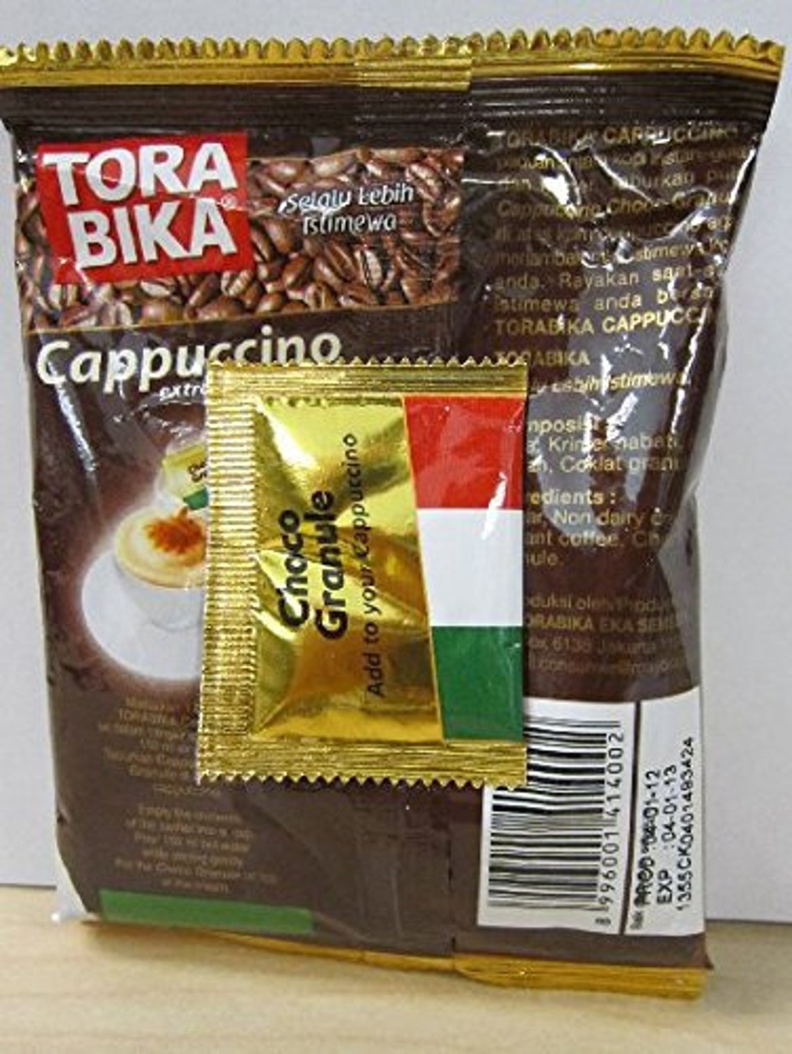Torabika Cappuccino Instant Coffee 5ct 125 Gram Etsy