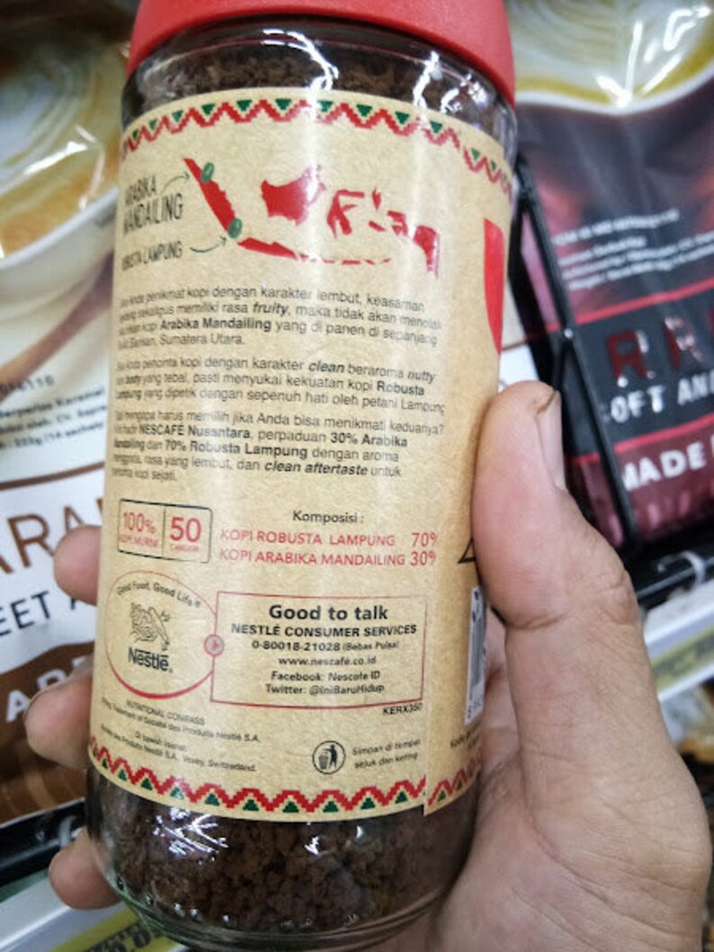 Nescafe Nusantara Jar, 100 Gr Etsy