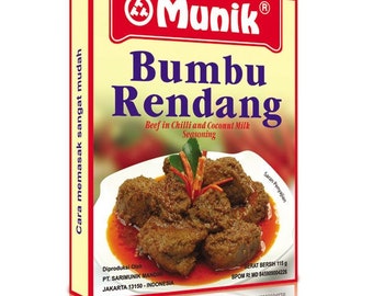 Munik Bumbu Rendang (Beef in Chilli and Coconut Milk Seasoning)  115gr