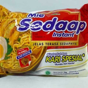 Sedaap Instant Noodle Mie Instan Kuah ayam Special, Kari Ayam, Soto ...